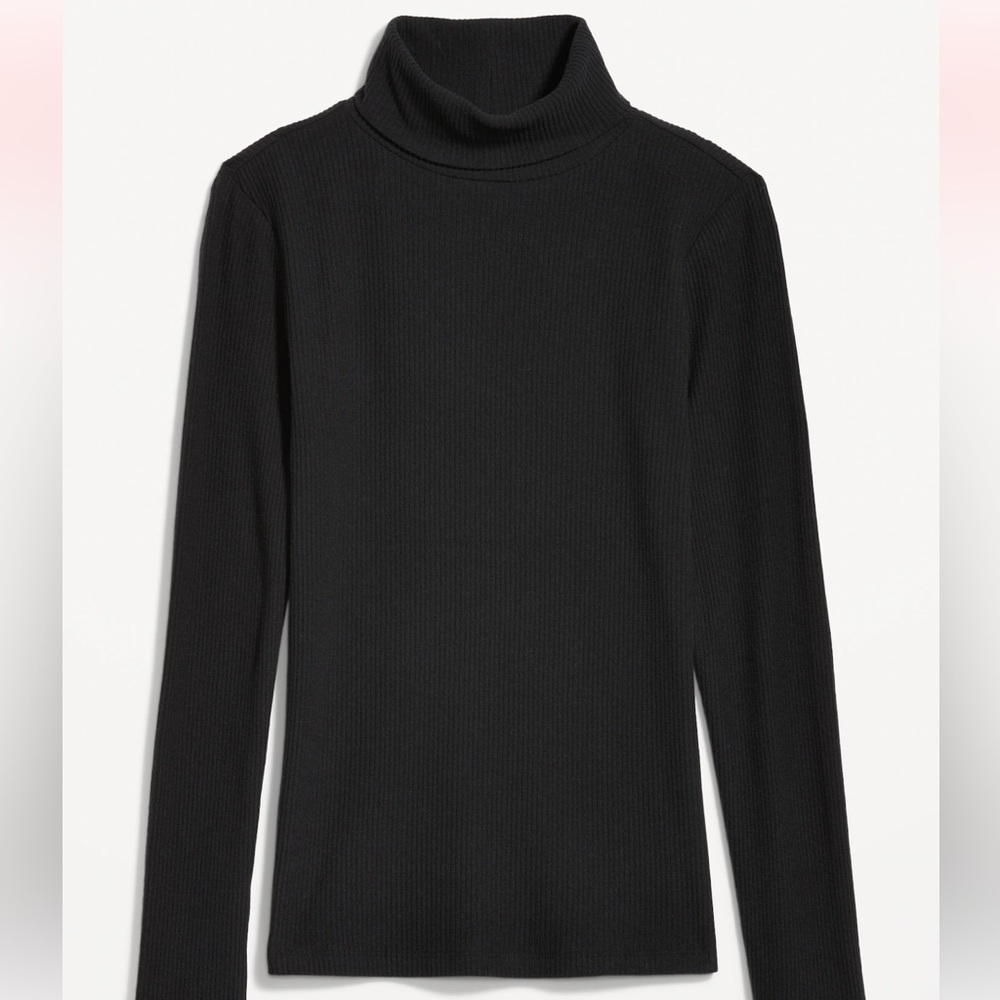 Old Navy Black Ribbed Turtleneck